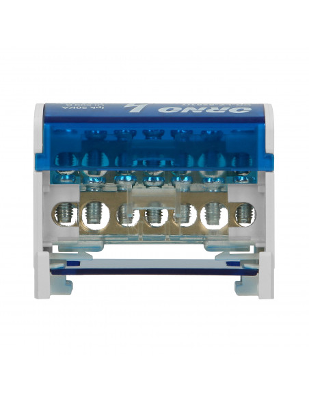 Blok rozdzielczy 2-rzędowy, 7 przewodów