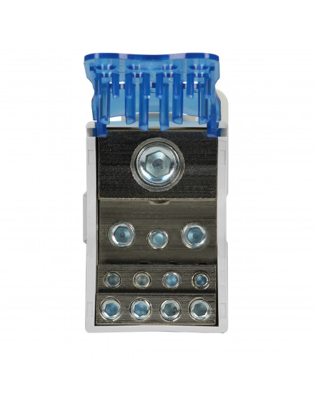 Blok rozdzielczy 250A, zacisk wejściowy 1x120mm², zaciski wyjściowe 4x10 i 5x16 i 2x25mm²