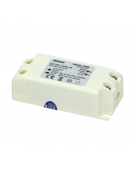 Zasilacz do LED 12VDC 6W, IP20
