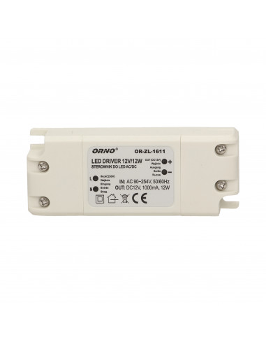 Zasilacz do LED  12VDC 12W, IP20