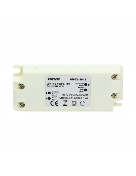 Zasilacz do LED  12VDC 15W, IP20