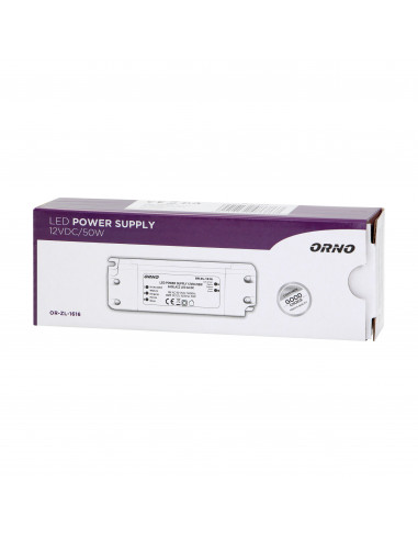 Zasilacz do LED  12VDC 50W, IP20