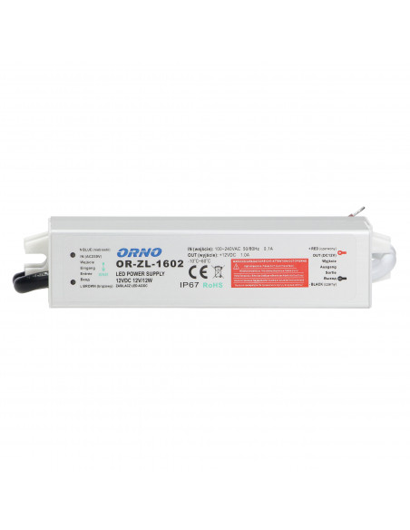 Zasilacz do LED 12VDC 12W, IP67