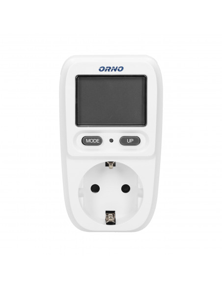 Watomierz, kalkulator energii z wyświetlaczem LCD, wersja schuko