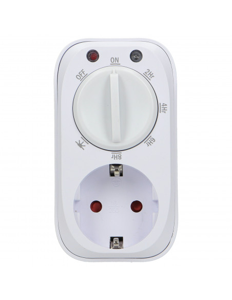 Programator czasowy mechaniczny z czujnikiem zmierzchu, Schuko, 16A/230A