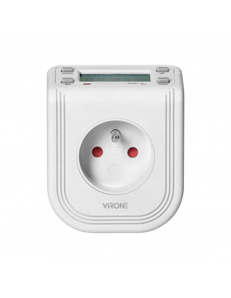  Elektroniczny programator czasowy z górnym wyświetlaczem LCD, 230 VAC 3680W, 16 punktów przełączenia, symulator...