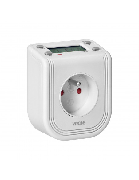  Elektroniczny programator czasowy z górnym wyświetlaczem LCD, 230 VAC 3680W, 16 punktów przełączenia, symulator...