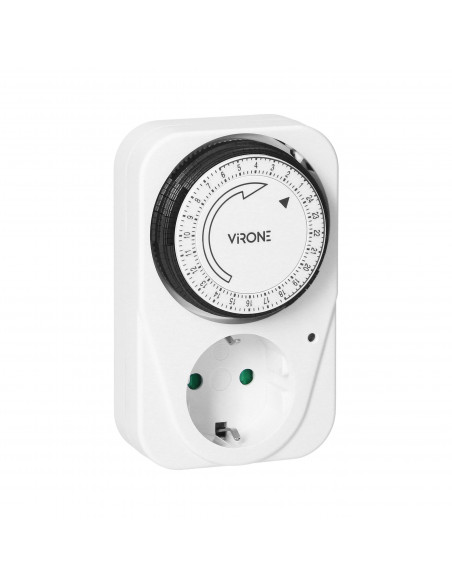 Programator czasowy mechaniczny, max. 3500 W, schuko