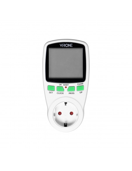 Elektroniczny programator czasowy z wyświetlaczem LCD, wersja Schuko