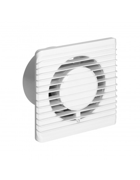 Wentylator łazienkowy 100mm, natynkowy - przewód z wyłącznikiem