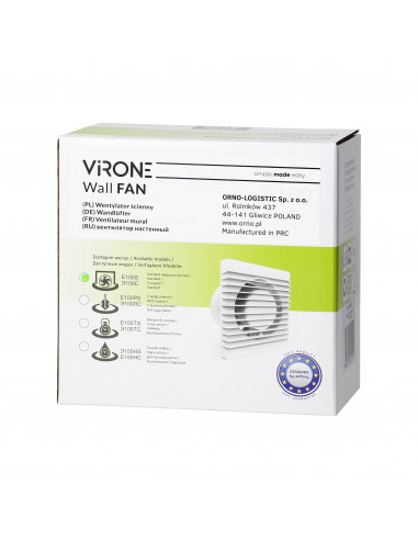 Wentylator łazienkowy 100mm,...