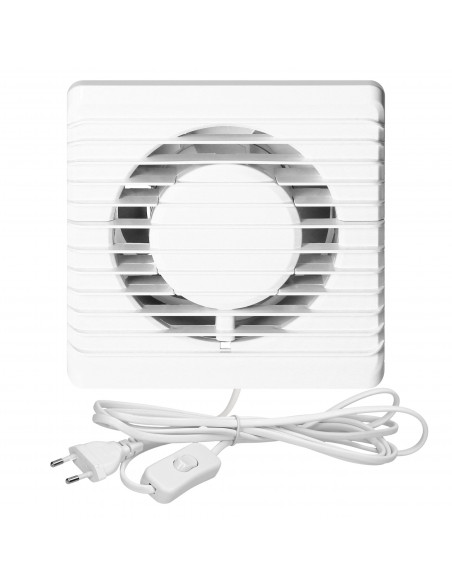 Wentylator łazienkowy 100mm, natynkowy, cichy - Standard