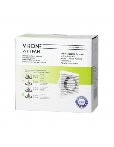 Wentylator łazienkowy 100mm,...