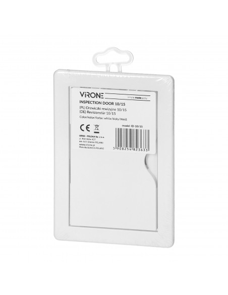 Drzwiczki rewizyjne 10/15 mm, kolor biały