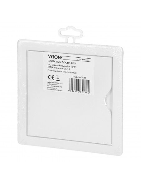 Drzwiczki rewizyjne 15/15 mm, kolor biały