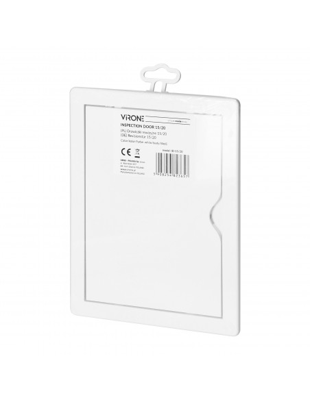 Drzwiczki rewizyjne 15/20 mm, kolor biały