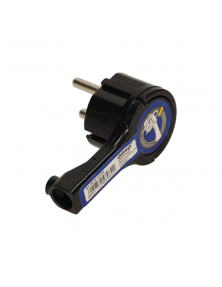 Wtyczka płaska, Uni-Schuko z uchwytem rozbieralna, czarna