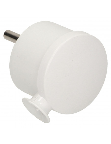 Wtyczka kątowa 2P+Z MINI, biała