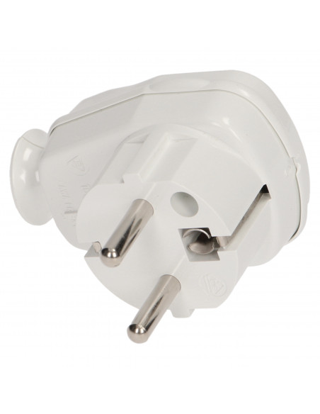 Wtyczka kątowa 2P+Z z włącznikiem i kontrolką