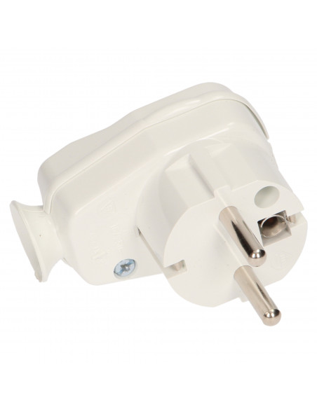 Wtyczka kątowa 2P+Z z włącznikiem i kontrolką