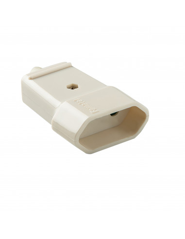 Gniazdo wtykowe ABS 2P/II, biały