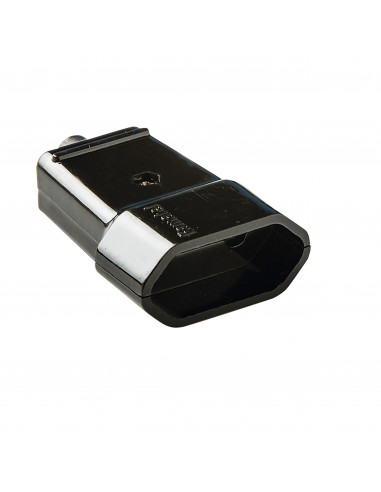 Gniazdo wtykowe ABS 2P/II, czarne