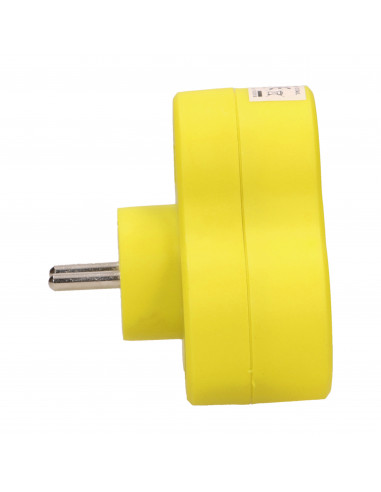 Rozgałęźnik 3x2P+Z, limonkowy