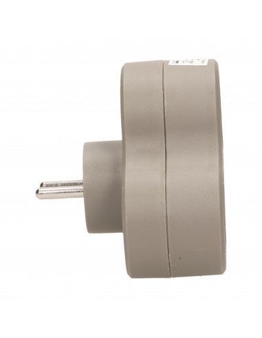 Rozgałęźnik 3x2P+Z, szary