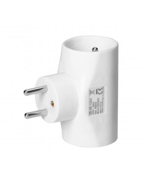 Rozgałęźnik 2x2P+Z, 1x2P/II, biały