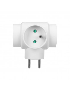 Rozgałęźnik 3x2P+Z, biały 2