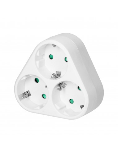 Rozgałęźnik trójkątny 3x2P+Z...