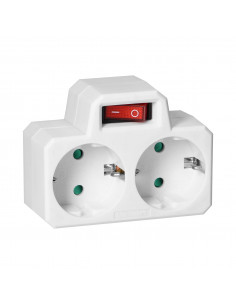 Rozgałęźnik 2x2P+Z (Schuko)...