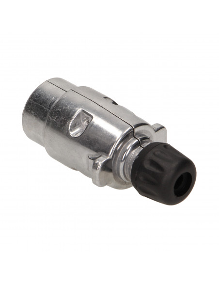 Wtyczka przyczepy, aluminiowa 7 pinów, 12/24V