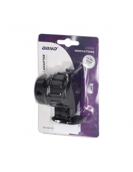 Adapter gniazda przyczepy 13/7-pinowy, tworzywo, 12/24V