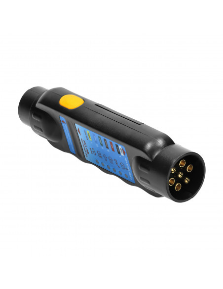 Zestaw testowy gniazda przyczepy, standard 13/7-pinowy, 12/24V