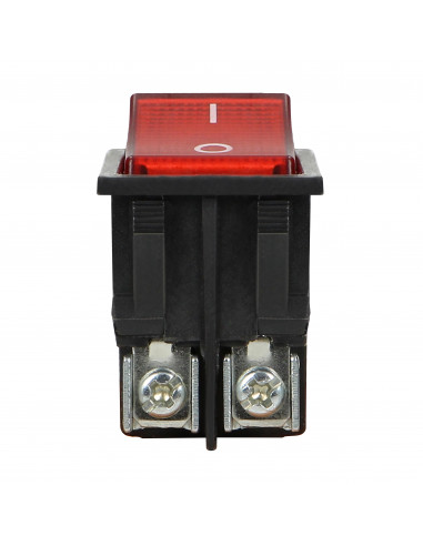 Łącznik kołyskowy podświetlany, czarny