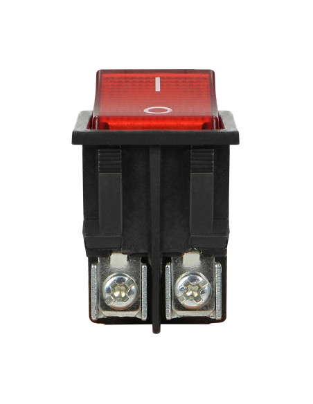 Łącznik kołyskowy podświetlany, czarny