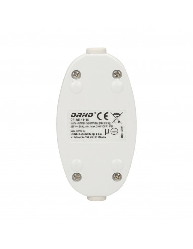 Ściemniacz nakablowy 20-100W, biały