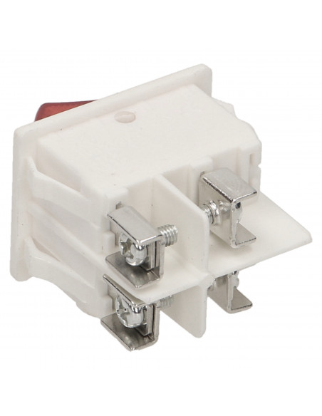 Łącznik kołyskowy, podświetlany, biały