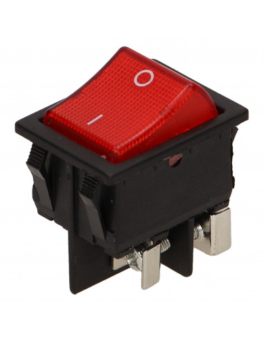 Łącznik kołyskowy, podświetlany, czarny