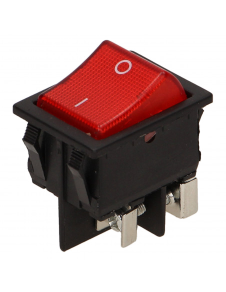 Łącznik kołyskowy, podświetlany, czarny