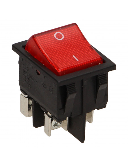 Łącznik kołyskowy, podświetlany, czarny