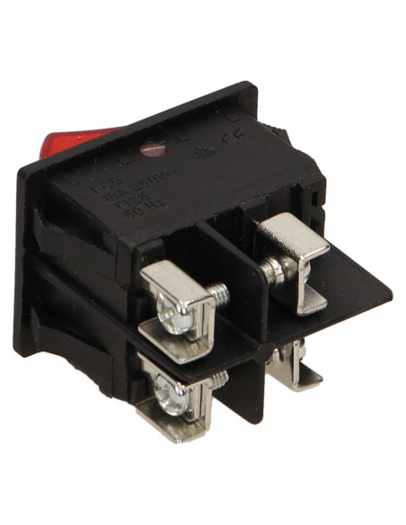 Łącznik kołyskowy, podświetlany, czarny