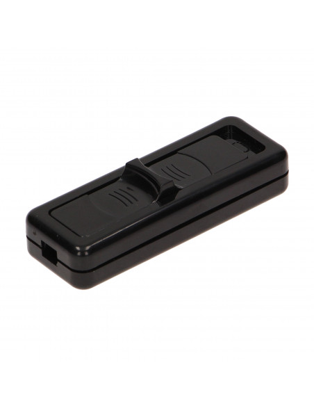 Wyłącznik suwakowy, dwutorowy 2,5A, czarny