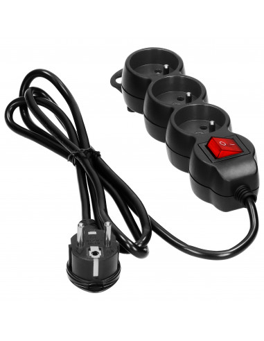 Przedłużacz 3-krotny 2P+Z z...