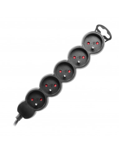 Przedłużacz 5-krotny 2P+Z, 3m H05VV-F...