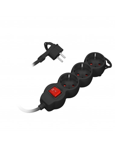 Przedłużacz 3-krotny 2P+Z (Schuko) z...