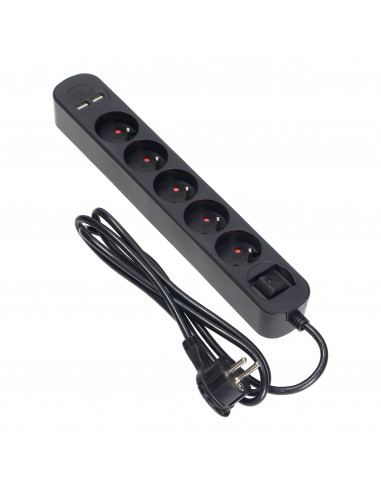  Listwa przeciwprzepięciowa, 5 gniazd...