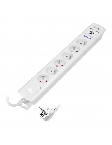  Listwa przeciwprzepięciowa, 6 gniazd...