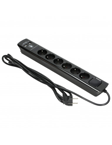  Listwa przeciwprzepięciowa, 6 gniazd...